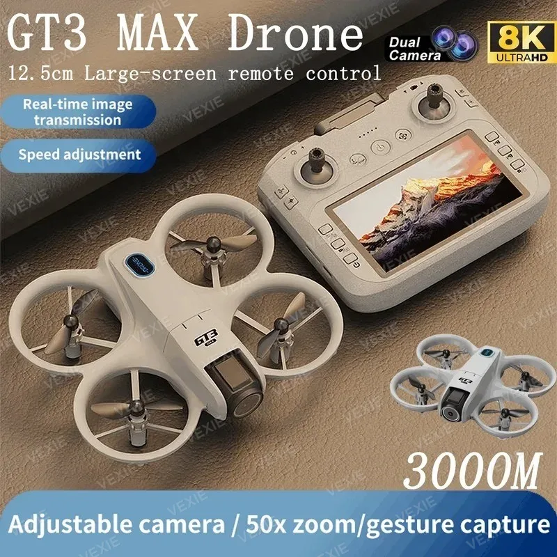 Drone GT3 MAX com Câmera e Controle com Tela
